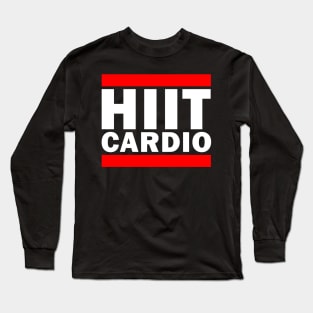 HIIT Cardio Gym Parody Shirt (For Dark Colors) Long Sleeve T-Shirt